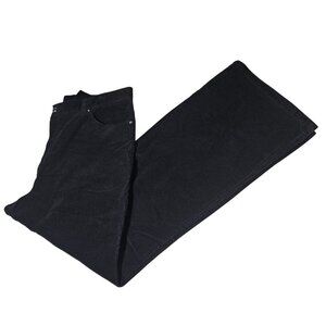 Jones New York Black Corduroy Pants Womens Plus Size 18W Boot Cut High Waist